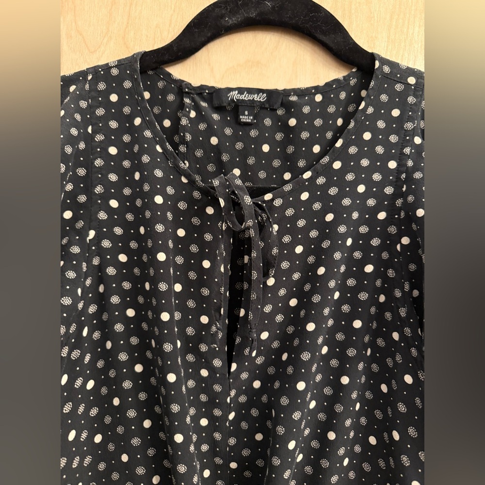 Madewell Silk Petal-play Polka-dot Romper - Picture 14 of 14